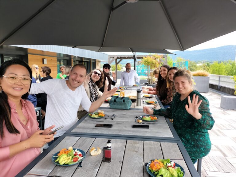 Repas sur le rooftop